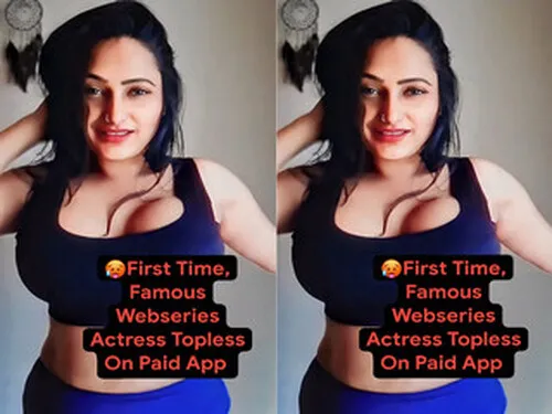 Jayshree Gaikwad Nude Video With Full Face Pressing Her Boobs