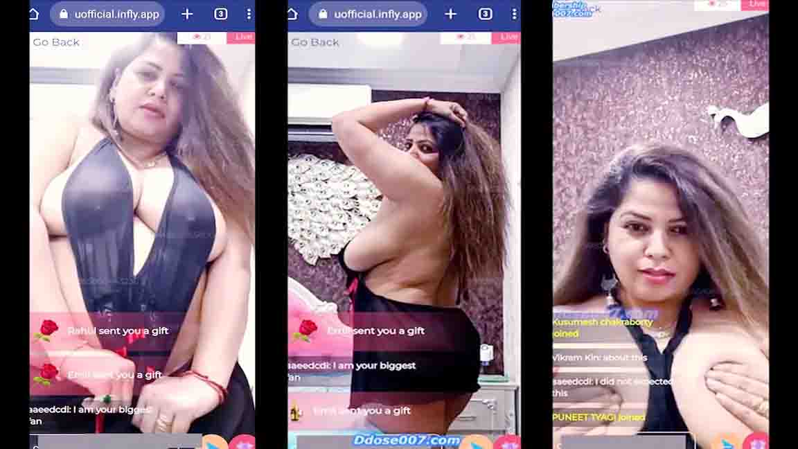 Sapna Sappu Showing Her Nipples Ass Crack in Live